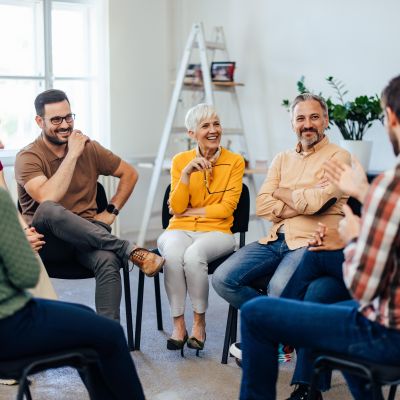 A group session during cocaine rehab in Kentucky
