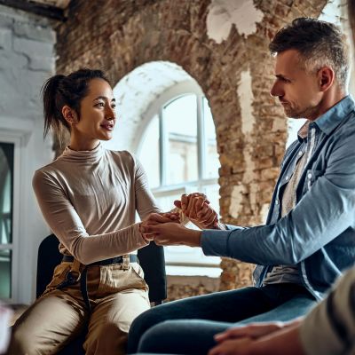 A man learns healthy coping mechanisms during trauma Therapy in kentucky